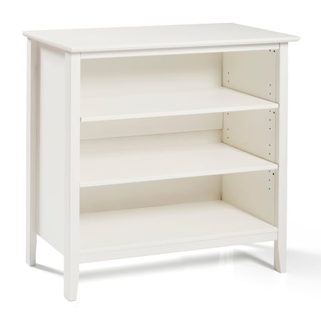 Simplicity Wood 34H Under-Window 3-Shelf Bookcase, White